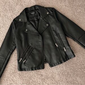Coffeeshop Women's Black Leather Jacket
